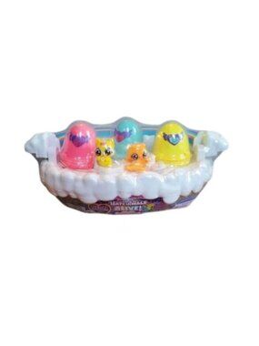 Spin Masters Hatchimals Alive Neon Rainbow Spring Basket with 5 Doll Figures
